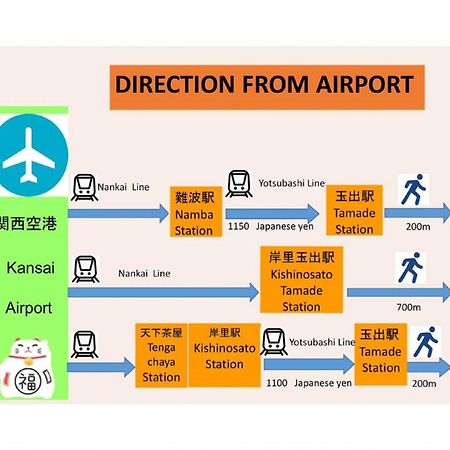 玉出204 Wifi付 玉出駅から徒歩2分 地下鉄難波迄8分 Apartment Osaka Bagian luar foto